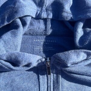 Karen Scott Heather Blue Zip-Up Jacket